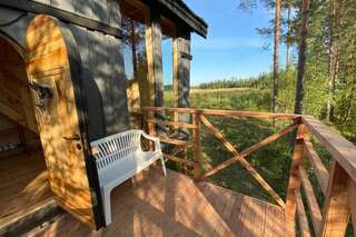 Дома для отпуска Viking house in the tree! Jacuzzi, Sauna, Apkure! Līči Дом с 1 спальней-28