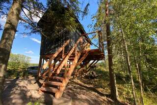 Дома для отпуска Viking house in the tree! Jacuzzi, Sauna, Apkure! Līči Дом с 1 спальней-34